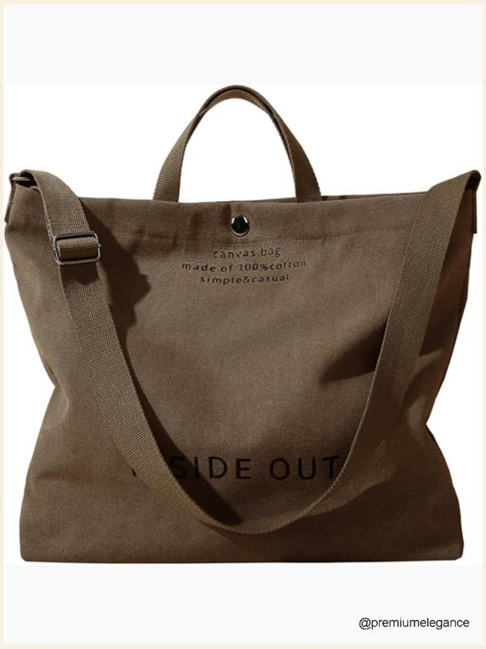 Canvas Tote Bag Crossbody Large Work Shoulder Handbag Satchel